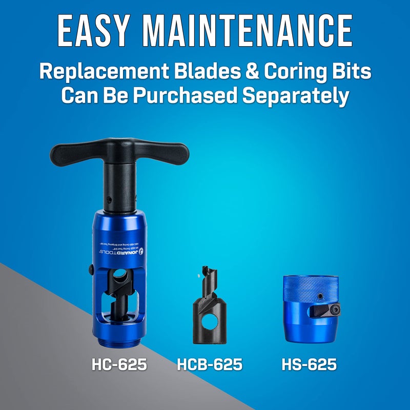 Jonard Tools HSC-625 Hardline Coring and Stripping Tool 5/8" for Times Fiber T10 and Commscope P3 Cables - Image 5